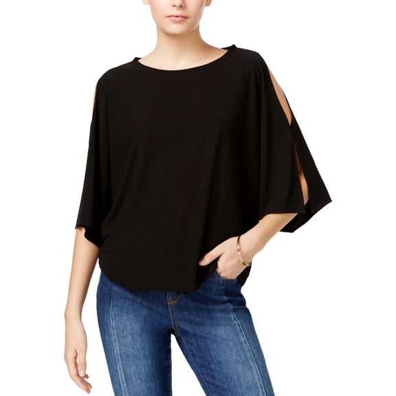 Rachel Rachel Roy Womens Jersey Cold Shoulder Pullover Top