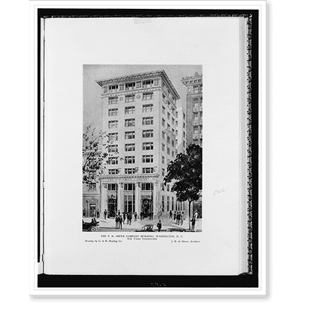 Historic Print, The F.H. Smith Company Building, Washington, D.C. Now under construction, 16" x 20"