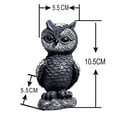 thumbnail image 2 of Búho Adornos De Halloween Jardín Búho Resina Artesanía Animal Decoraciones Para Estantería Oficina Balcón seitruly HA042857-01, 2 of 6