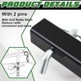 thumbnail image 3 of 18 inch Hitch Extender Trailer Hitch Extension with Anti Rattle Tightener Rack for 2 Inch Receiver Tube Extender Receiver for Trailer Truck Cargo Carriers, 3 of 5