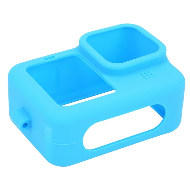 Fdit Étui de Protection en Silicone pour Caméra avec Lanière de Poignet + Capuchon d'Objectif de Caméra pour 9