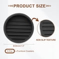 thumbnail image 2 of Uxcell 1.5" Cojines Antideslizantes para Muebles, 8 Piezas, Almohadillas Redondas de Caucho para Muebles, Protectores de Suelo para Camas, Sofás, Negros, 2 of 7