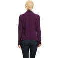 thumbnail image 4 of Women's Classic Draped Open Front Blazer Casual Workwear Long Sleeve Jacket, 4 of 5