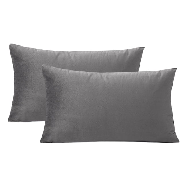 Funda de almohada de terciopelo con cremallera Laklulu, funda de almohada de franela de felpa súper suave y cómoda con cremallera