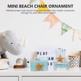 thumbnail image 4 of Minkissy 2Pcs Beach Decoration Mini Beach Chair Assorted Decoration Family Friends, 4 of 4