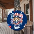thumbnail image 3 of Patriotic Maine Coon Celebrates 4th of July Round Wood Sign Cat Lover Kitten Owner Gifts Hanging Wall Home Decor - 02009, 3 of 5
