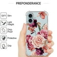 thumbnail image 3 of CoverON Phone Design For Apple iPhone 16 / iPhone 16 Case, Clear Flexible Soft Rubber Slim TPU Cover, Peony Flower, 3 of 8