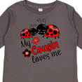 thumbnail image 4 of Inktastic My Cousin Loves Me with Cute Ladybugs Boys or Girls Long Sleeve Toddler T-Shirt, 4 of 5