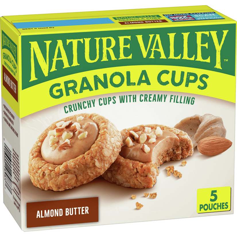 Nature Valley Granola Cups, Almond Butter, 6.2 oz