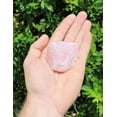 thumbnail image 4 of Rough Natural Rose Quartz Wholesale Bulk Lots, LARGE 2 - 3" Rose Quartz Crystals, 4 of 6