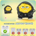 thumbnail image 2 of Funda para AirPods 4 AIOPTO de silicona 3D tipo caricatura con kit de limpieza, 2 of 9