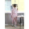 thumbnail image 4 of Younger Tree Toddler Baby Girl Sweatshirt Set Kid Fall Long Sleeve Tie Dye Clothes Outfits,Size 12 Months-5T, 4 of 8