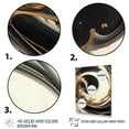 thumbnail image 3 of Designart Black And Gold Swirl V Canvas Wall Art, 3 of 5