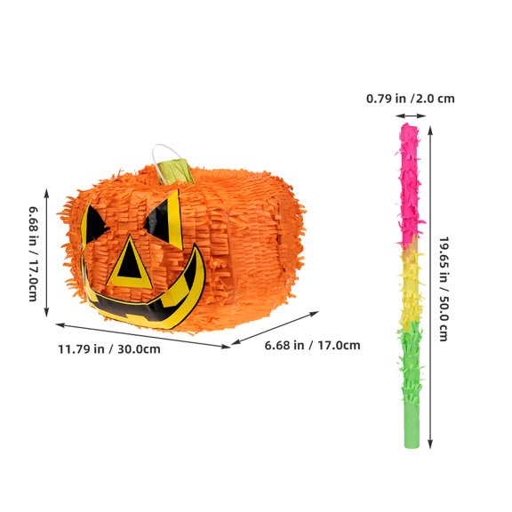 Toyvian Pinata Set Pumpkin Decorations for Celebrations Paper 1 Set