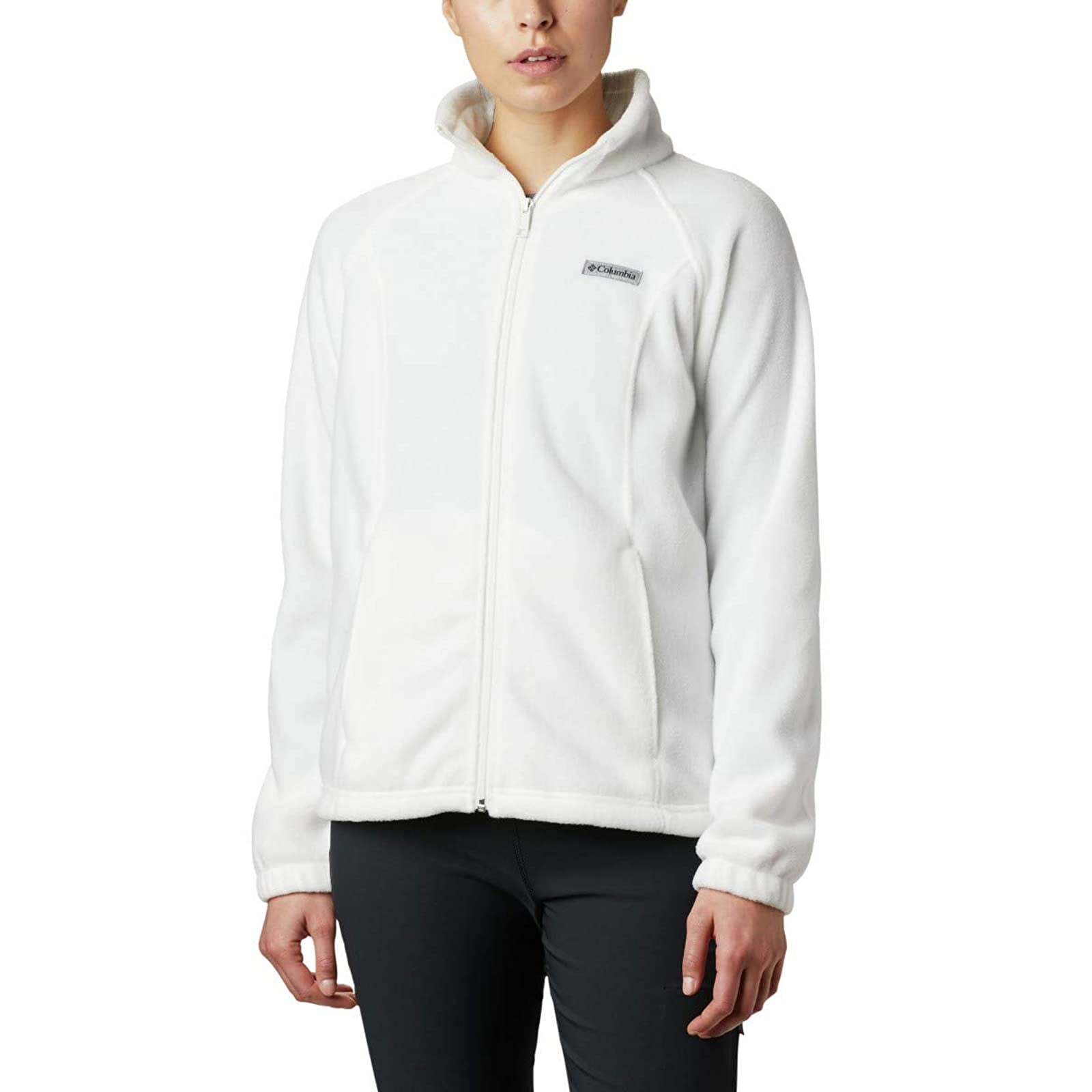 columbia white fleece jacket