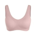 thumbnail image 5 of Tshirt Bras for Women Underwire Womens Double Lined Triangle Bralette - Adjustable Straps Unlined Wireless Cami Plunge T-Shirt Everyday Bra, 5 of 5