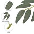 thumbnail image 4 of Uxcell 5.9 Inch Artificial Willow Leaves Fake Willow Greenery Garland Stems Dark Green 40 Pcs, 4 of 5