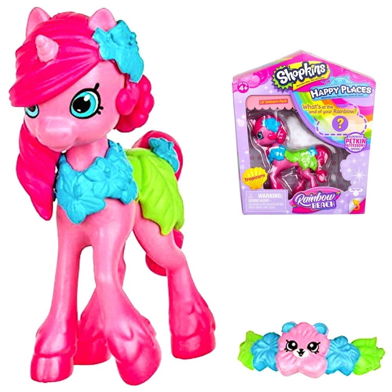 Shopkins Season 5 Small Doll Rainbow Beach, Tropicorn Lil Unicorn