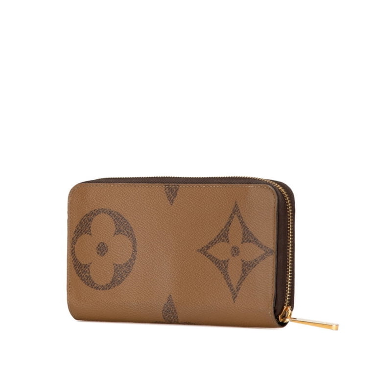 Pre-Owned Louis Vuitton Monogram Giant Reverse Zippy Wallet Round 