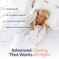 thumbnail image 3 of Mellow Cloud Cold Cooling Comforter, Dual-Sided Arctic Silk & CloudKnit, Lightweight Summer Quilt, Machine Washable, King/California King, Gray, 3 of 10