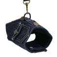 thumbnail image 3 of Dog Jean Harness, Tight Fit Breathable Mesh Comfortable Vest Design Dog Denim Jacket Harness  For Cat Dark Blue S, 3 of 8