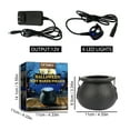 thumbnail image 2 of Halloween Witches Cauldron with Lights, Witch Light Jar Colourful LED Lights, Witch Jar Fogging Colour Changing Party Ambient Lights, Halloween Decorations Outdoor, 2 of 8