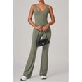 thumbnail image 2 of SKQIT Flare Workout Jumpsuits for Women One Piece Sleeveless Scrunch Butt Lifting Gym Bodysuit Sexy Backless Yoga Outfits, 2 of 7