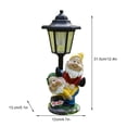 thumbnail image 2 of Lámpara decorativa Hexagonal de resina con luz de estatuilla bonita Solar para decoración de jardín, 2 of 4