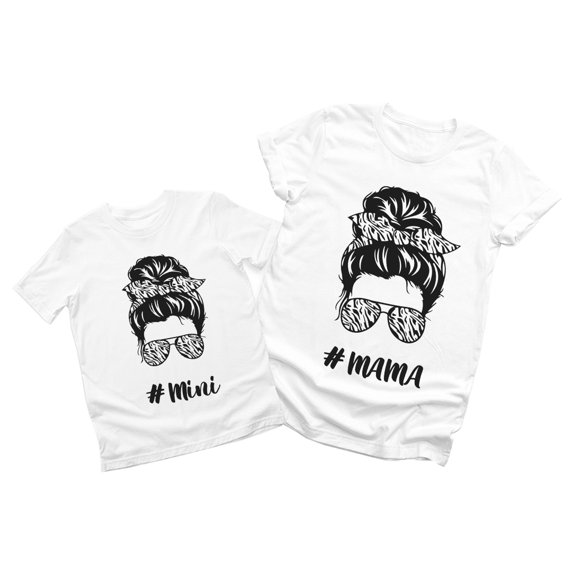 Mothers Day Gift Matching Shirts Mother and Daughter Mommy and Me T Shirts Mama Shirt White X-Large
