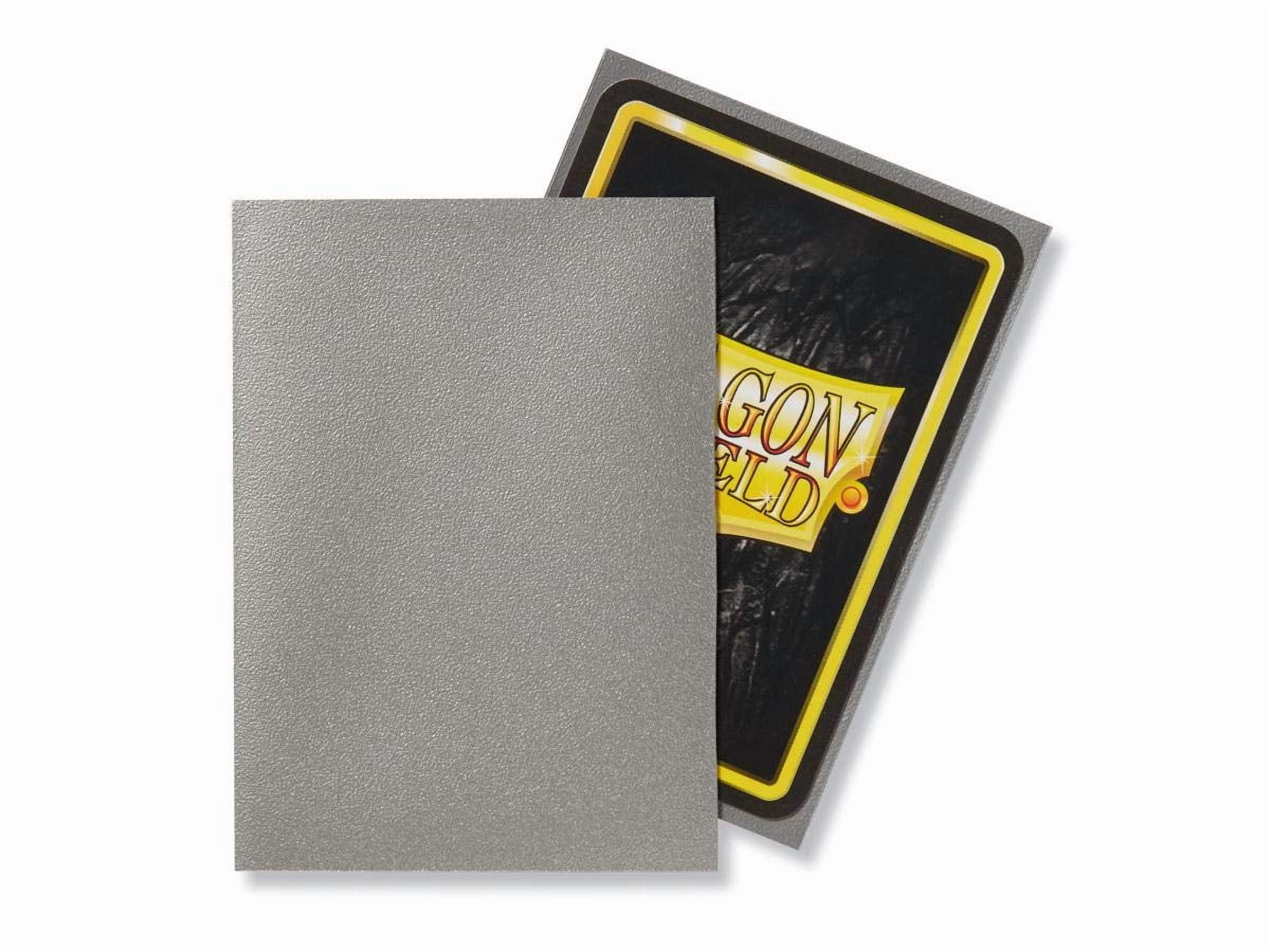 2 Packs Dragon Shield Matte Silver Standard Size 100 ct Card Sleeves Value Bundle!