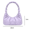 thumbnail image 2 of Soft leather women's underarm bag women's cloud pleated bag, 2 of 5