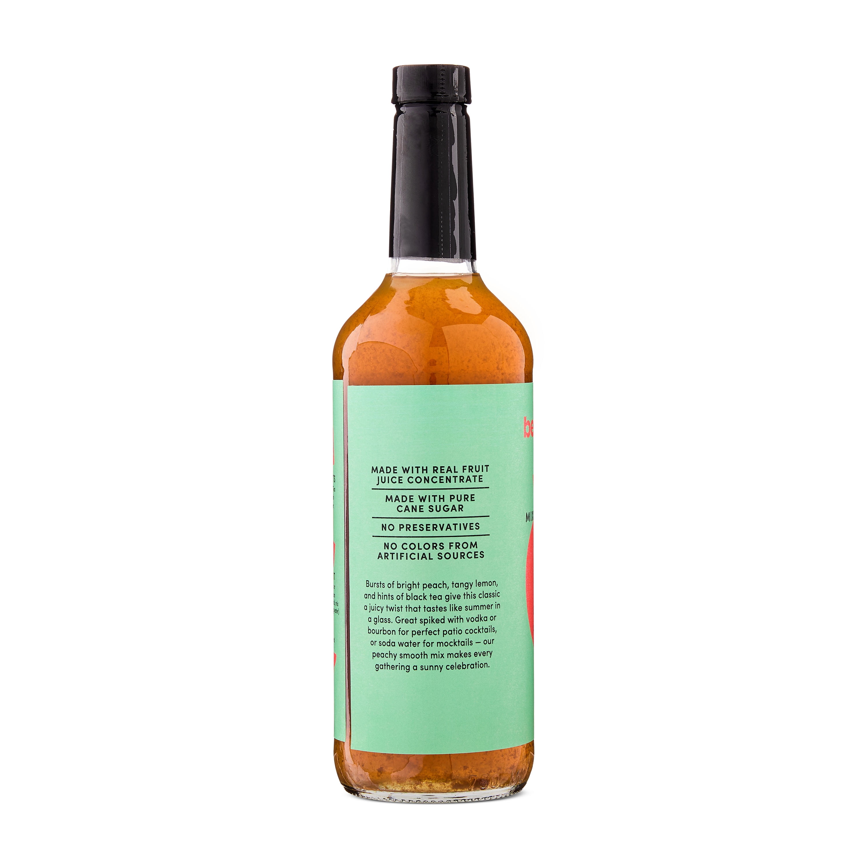 bettergoods Peach Tea Smash Mixer, 25.4 fl oz (Glass Bottle)