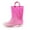 Pink, variant on Kids Light up Rain Boots Blue Purple Glitter Little Girls Shoes Size 3