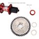 thumbnail image 3 of Soidarity Cassette de bicicleta 36T Suministros de ciclismo Tamaño compacto Instalación práctica Cog reemplazado Piezas mejoradas Cassettes de 8 Ciclismo Plata 36T Soidarity OD026183-01, 3 of 6