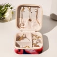 thumbnail image 6 of Flamingo Portable Square Jewelry Box Earrings Necklaces Bracelets Organizer for Girls and Women, 6 of 6