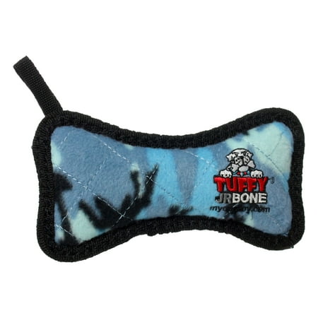 UPC: 0180181020124 | Tuffy Junior Bone Camo Blue  Durable Dog Toy