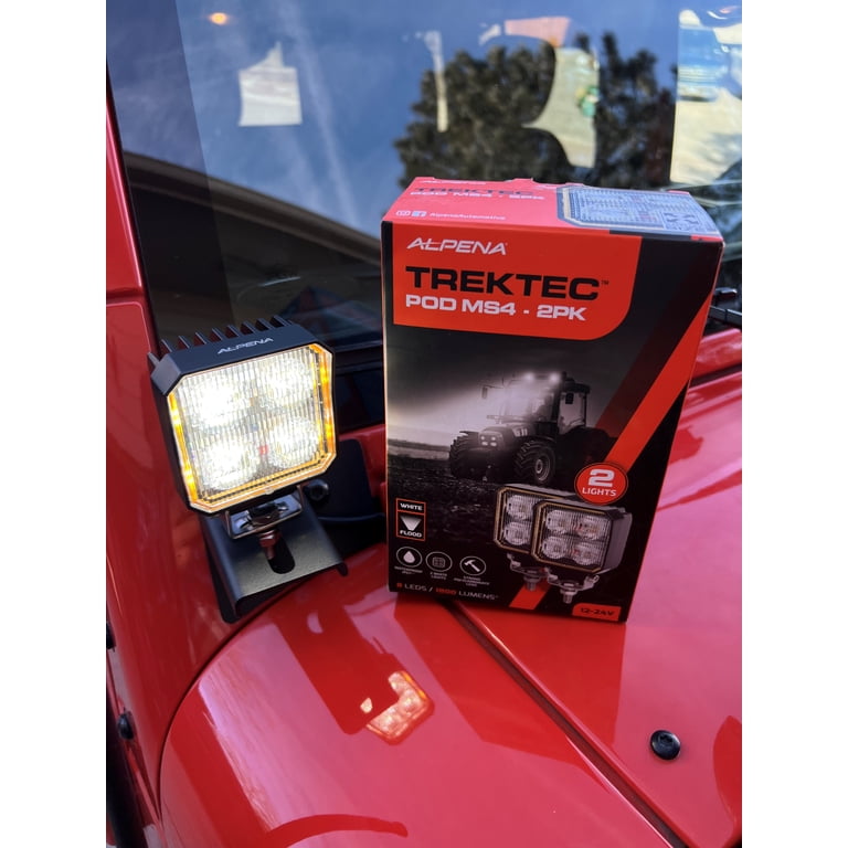 Alpena TrekTec LED Flood Light MS4 2 Pack, 12V, New Model 72009