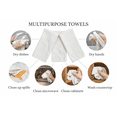 thumbnail image 4 of Serafina Home White Kitchen Hand Dish Towels: 100% Cotton Cloth Soft Cleaning Drying Absorbent Textured Terry Loop, Set of 3 Multipurpose for Everyday Use, 4 of 8