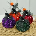 thumbnail image 6 of ZLBDYG Sparkling Handmade Halloween Pumpkin Decor - Glitter Table Centerpiece for Indoor Thanksgiving and Autumn Family Gathering, Festive Holiday Tabletop Display, 6 of 9