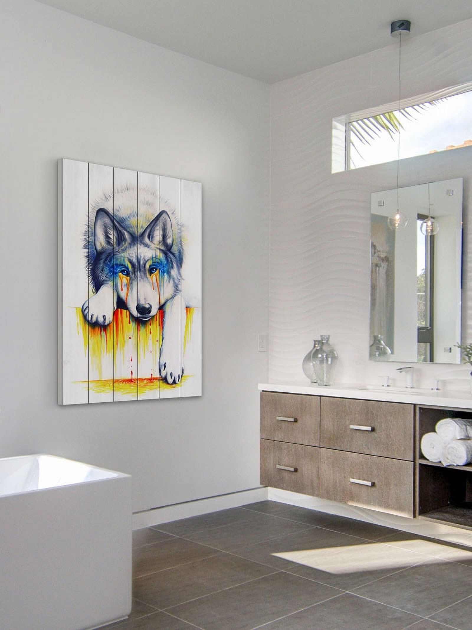 Marmont Hill "Drowning in Tears" Painting Print on White Wood