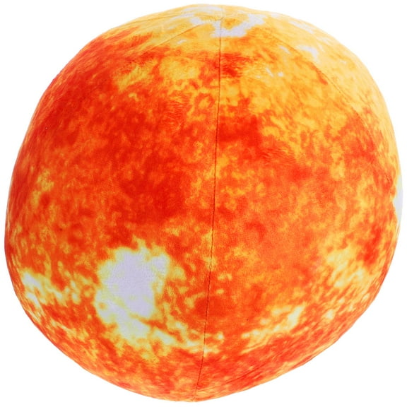 GAXIRE Round Decorative Throw Pillow Orange Plush Soft Cushion for Home Sofa Bedroom Living Room Decor