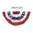 thumbnail image 2 of Ikeay Banner Clearance,American Fan Shaped Flag Star Spangled Flag Semicircular Flag Independence Day Labor Day Flag,Blue, 2 of 4