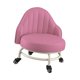 thumbnail image 5 of Taburete bajo con ruedas, asiento con ruedas, taburete corto giratorio de 360 °, taburete de polea de maquillaje, taburete de pedicura para garaje, Rosa, 5 of 9