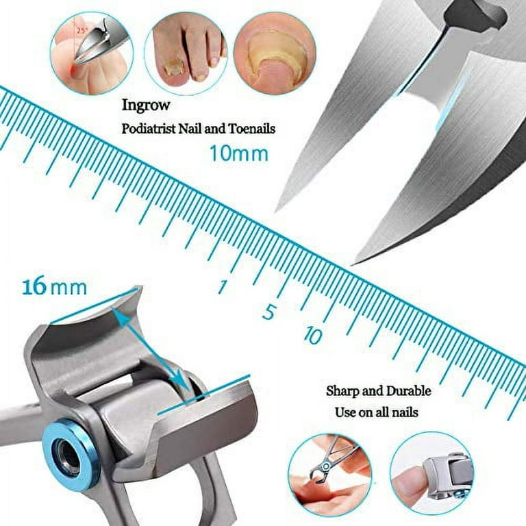 Orelex Toenail Clippers for Seniors Thick Toenails, Toe Nail Clippers Set  for Ingrown Toenail, Men and Adults, Elderly, Professi