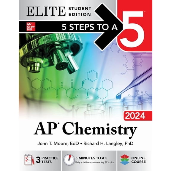 5 Steps to a 5: AP Chemistry 2024 Elite Student Edition, (Paperback)