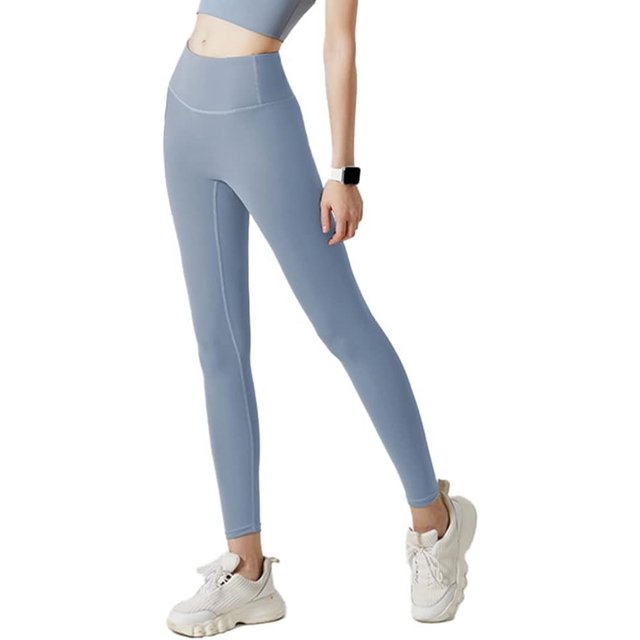 Azuki Leggings suaves de cintura alta para mujer, pantalones de yoga suaves con control de barriga