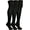 3 Pairs Solid Black, variant on Yacht & Smith Womens Over the Knee Socks, Assorted Premium Soft, Cotton Colorful Patterned
