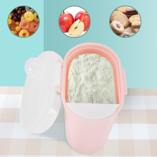 Caja de almacenamiento de leche en polvo portátil, caja de almacenamiento de leche en polvo sellada portátil Caja de refrigerio para bebé de máxima eficiencia