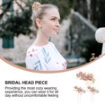 thumbnail image 5 of IFANLANDOR 3Pcs Pink Rhinestone Flower Hair Comb Wedding Hair Accessories Bridal Headpiece, 5 of 5