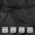 thumbnail image 2 of Chyhomenyc Black Sheer Curtains 54 Inches Long 2 Panels Set for Living Room, Light Filtering Solid Soft Airy Rod Pocket Window Treatments Voile Sheer Curtain Panels for Bedroom, Each 42" W x 54" L, 2 of 8